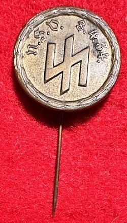 Original Scarce Nazi 1934 NSV Stickpin Badge (WWII Vet Bring-Back)