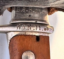 Original WW1 S98 Bayonet With Matching Numbers and Leather Frog