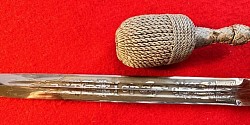 Original Nazi Kriegsmarine Officer's Dress Dagger by Eickhorn with Portapee
