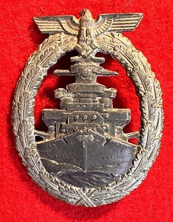 Original KM High Seas Fleet Badge by Adolf Bock of Berlin