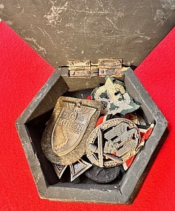 Original Nazi Kuban Campaign Arm Shield with Army (Heer) Cloth Backing