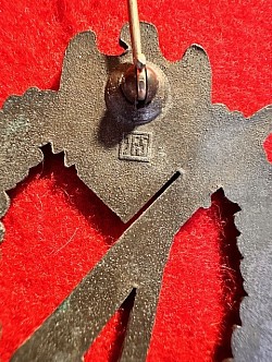Original Nazi Bronze Infantry Assault Badge by JFS (WWII Veteran Bring-Back)