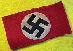 Original Nazi NSDAP Wool Armband with RZM Tag