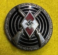 Original Nazi Marksmanship Proficiency Badge by Matthew Oescbsler & Sohn, Ansbach