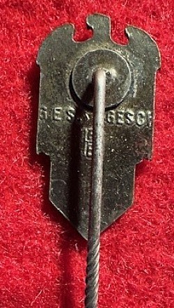 Original Rare Nazi Reichskolonialbund Officer's Stickpin Badge