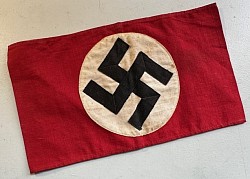Original Nazi NSDAP Multi-Piece Swastika Armband