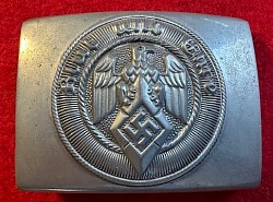 Original Nazi Hitler Youth Belt Buckle Maker-Coded 