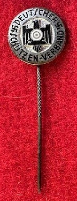 Original Nazi Enameled Schutzen-Verband Member's Stickpin Badge