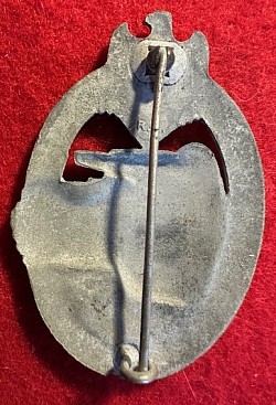 Original Nazi Tank Assault Badge in Silver by Rudolf Karneth