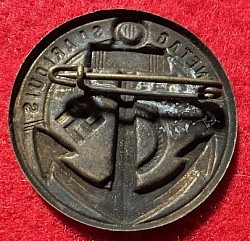Original Nazi Rare 1935 Tinnie for Marinetag (Naval Day) Saarlouis