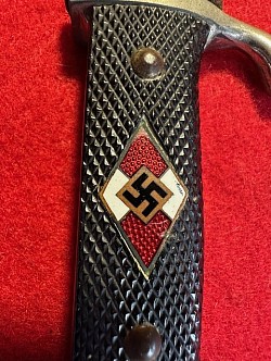Original Nazi Hitler Youth Knife Maker-Coded 