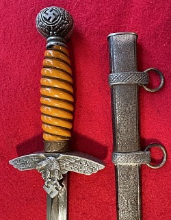 Original Nazi Luftwaffe 2nd Model Dagger by Carl Julius Krebs of Solingen