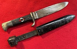 Original Nazi Hitler Youth Knife Maker-Coded 