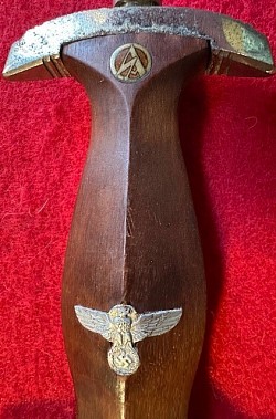 Original Nazi SA Transitional Dagger by Carl Eickhorn dated 1939