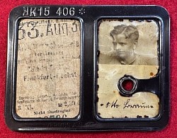 Original Nazi-Era 1933 Reichsbahn Monthly Rail Pass