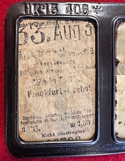 Original Nazi-Era 1933 Reichsbahn Monthly Rail Pass