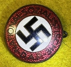 Original Nazi NSDAP Party Pin Marked 
