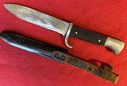 Original Nazi Early Hitler Youth Knife with Motto by Scarcer Maker  