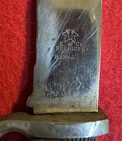 Original Nazi Early Hitler Youth Knife with Motto by Scarcer Maker  