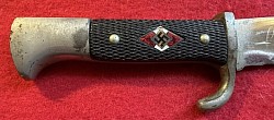 Original Nazi Early Hitler Youth Knife with Motto by Scarcer Maker  