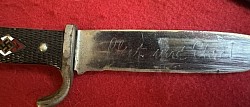 Original Nazi Early Hitler Youth Knife with Motto by Scarcer Maker  