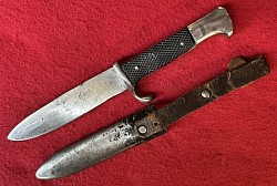 Original Nazi Early Hitler Youth Knife with Motto by Anton Wingen Jr.