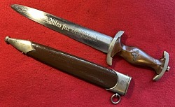 Original Early Nazi SA Dagger by the Very Rare Maker Herder & Engels of Solingen-Ohligs