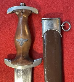 Original Early Nazi SA Dagger by the Very Rare Maker Herder & Engels of Solingen-Ohligs
