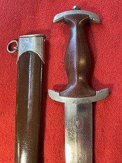 Original Early Nazi SA Dagger by the Very Rare Maker Herder & Engels of Solingen-Ohligs