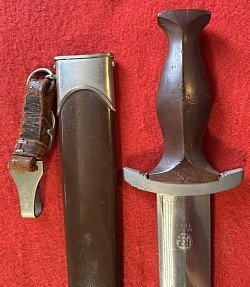 Original Nazi SA Transitional Dagger by Anton Wingen, Jr. Dated 1939