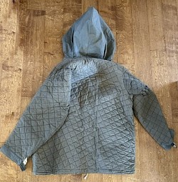 Original Nazi Reversible Dark Green-and-White Quilted Winter Parka