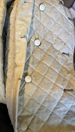 Original Nazi Reversible Dark Green-and-White Quilted Winter Parka