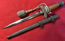 Original Nazi Luftwaffe 2nd Model Dress Dagger by Seigfried Waffen with Portapee