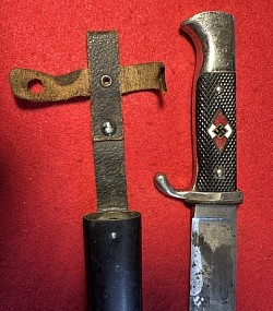 Original Nazi Hitler Youth Knife with Maker Code 