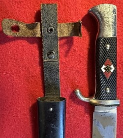 Original Nazi Hitler Youth Knife with Maker Code 