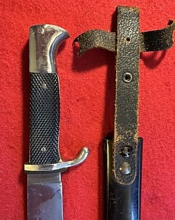 Original Nazi Hitler Youth Knife with Maker Code 