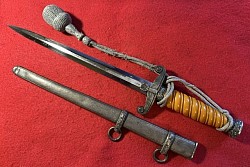 Original Nazi Army Officer's Dress Dagger by ALCOSO with Portapee