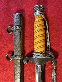 Original Nazi Army Officer's Dress Dagger by ALCOSO with Portapee