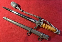 Original Nazi Army Officer's Dress Dagger by ALCOSO with Portapee