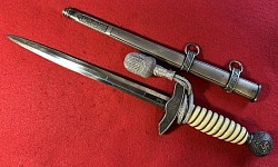 Original Nazi Luftwaffe 2nd Model Dress Dagger by Anton Wingen Jr. with Portapee