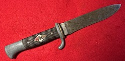 Original Nazi Hitler Youth Knife w/o Scabbard with RZM Maker Code 