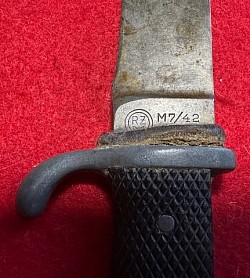 Original Nazi Hitler Youth Knife w/o Scabbard with RZM Maker Code 