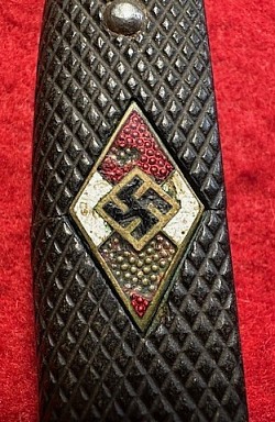 Original Nazi Hitler Youth Knife w/o Scabbard with RZM Maker Code 